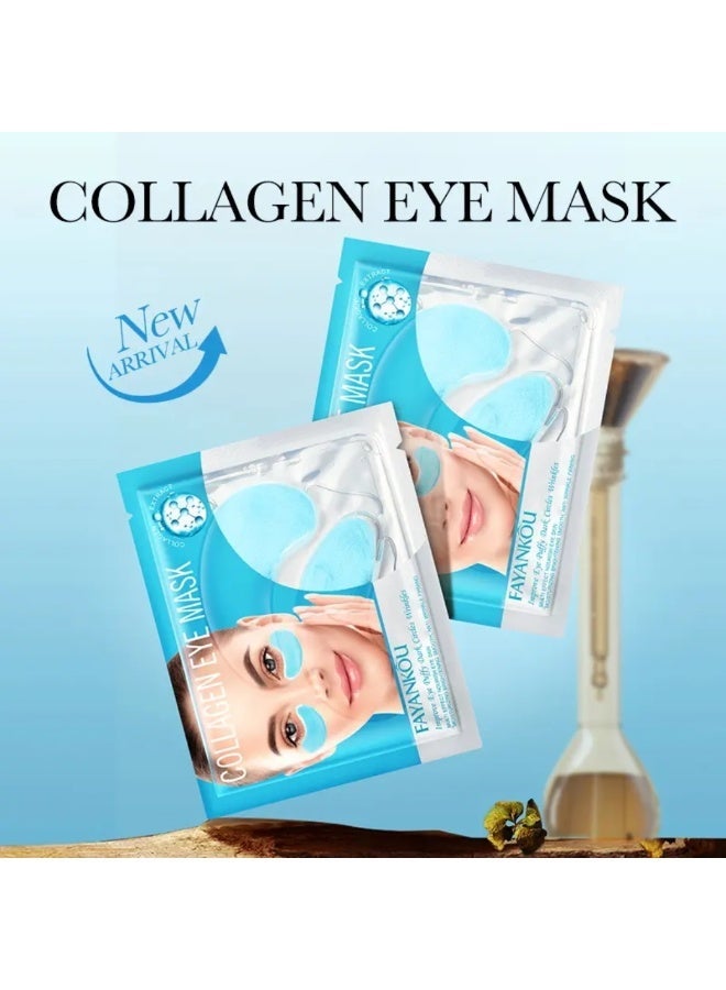 فايانكو 10 Pairs Eye Mask Under Eye Mask Anti Aging Eye Patches for Puffy Wrinkles Eyes Moisturizing and Reducing Dark Circles Eye Treatment Skin Care Eye Mask Patches Crystal Eye Sleeping Mask Collagen - Image 4